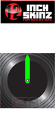 12inch SKINZ / Control Vinyl Labels (Black / Neon Green) (41å) ڥȥ쥳ѥ٥