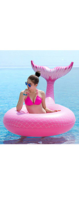 Jasonwell / Giant Inflatable Mermaid Tail Pool Float (Green) ޡᥤɥơ ⤭