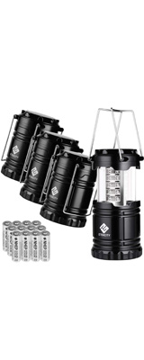 4ĥåȡ Etekcity / 4 Pack Portable Outdoor LED Camping Lantern ԥ󥰥󥿥 - LED ޤꤿ 󥿥 Ӽ ɿ -