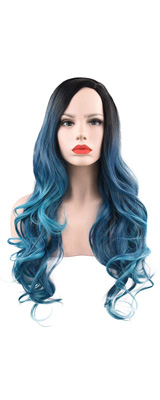 SEIKEA / Long Blue Hair Wig ǥ å Ĥ ǡ ֥롼 ڥץ ϥ