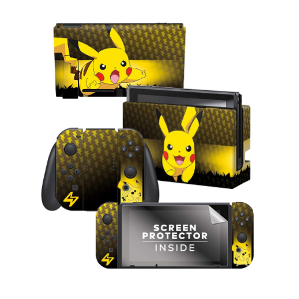 Controller Gear / Pikachu Elemental / ポケモン ピカチュウ / 海外限定品 公式ライセンス品 / Nintendo Switch用 ドックスキン カバー