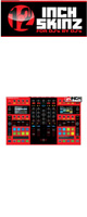 ͽբ12inch SKINZ / Native Instruments Kontrol S8 Skinz (Red/Black) Kontrol S8 ѥ