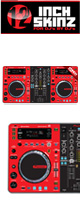 ͽբ12inch SKINZ / Pioneer XDJ-R1 SKINZ (RED/BLACK) XDJ-R1ѥ 
