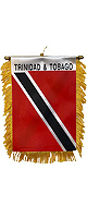 ȥ˥ɡȥХ¹ Хʡե饰 Mini Banner Flags ( 10.2cm 15.2cm) - Trinidad