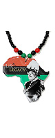 饤ա쥬 - ޡ եꥫ󡦥ڥMarcus Garvey Africa Map Necklace  / Roots  Culture(롼ĥɥ㡼)