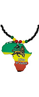 Υ饤 ޥåץӡͥå쥹Lion Of Judah Africa Map Necklace  / Roots  Culture(롼ĥɥ㡼)