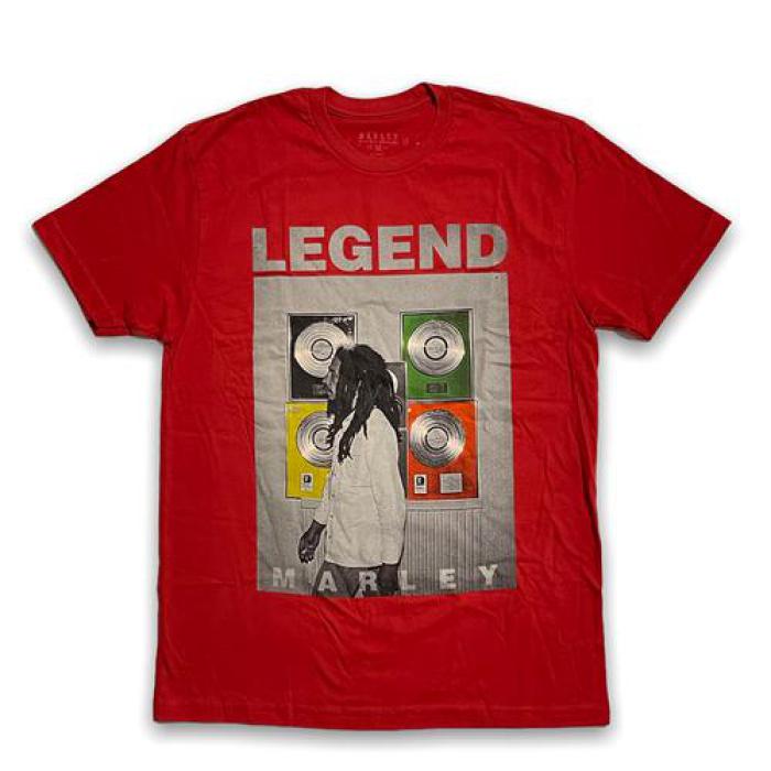 マーリー　レジェンドTシャツ　レッド　Marley Legend Tee  / MARLEY