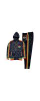 RDパッチ付き トラックスーツ ブラック (Sサイズ) - RD Rasta Tracksuit - Black / RIDDIM DRIVEN(リディムドリヴン)