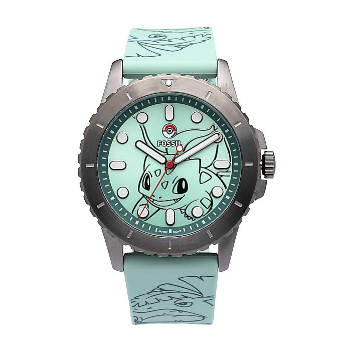 Pok mon Center × Fossil: Bulbasaur Green Watch (One Size-Adult) ／ ポケモンセン…  の激安通販 | ミュージックハウスフレンズ