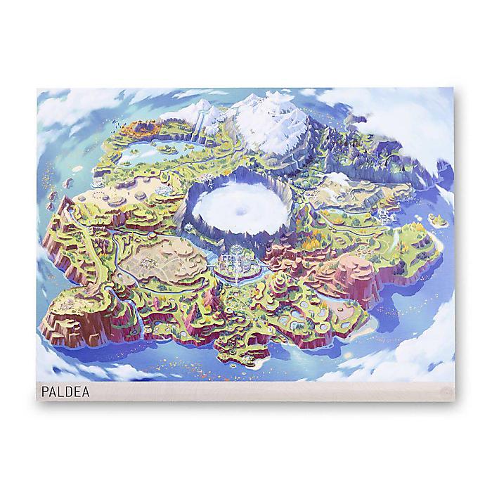 パルデア地方 ポケモン地域マップ ポスター ／ Pokemon Center 