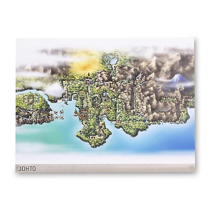 ポケモン地域マップ ポスター (9枚セット) カントー地方 ジョウト地方 