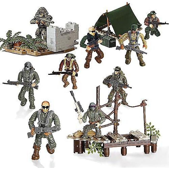 Ulanlan(ウランラン) 特殊部隊ミニアクションフィギュアセット 9体の兵士と軍事武器ア… の激安通販 | ミュージックハウスフレンズ