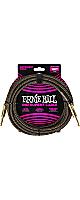 ERNIE BALL(ˡܡ) / P06432 Braided Instrument Cable Straight/Straight 18ft - Pay Dirt / Ԥ߾夲֥