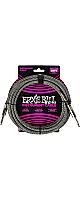 ERNIE BALL(ˡܡ) / P06433 Braided Instrument Cable Straight/Straight 18ft - Silver Fox / Ԥ߾夲֥