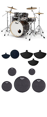 【【消音セット】2クラッシュ#864（サテンスカーレット）】Pearl(パール) / EXX725SN/C-2CS 864_BMBK22B_CM1820Op13_set 12大特典セット