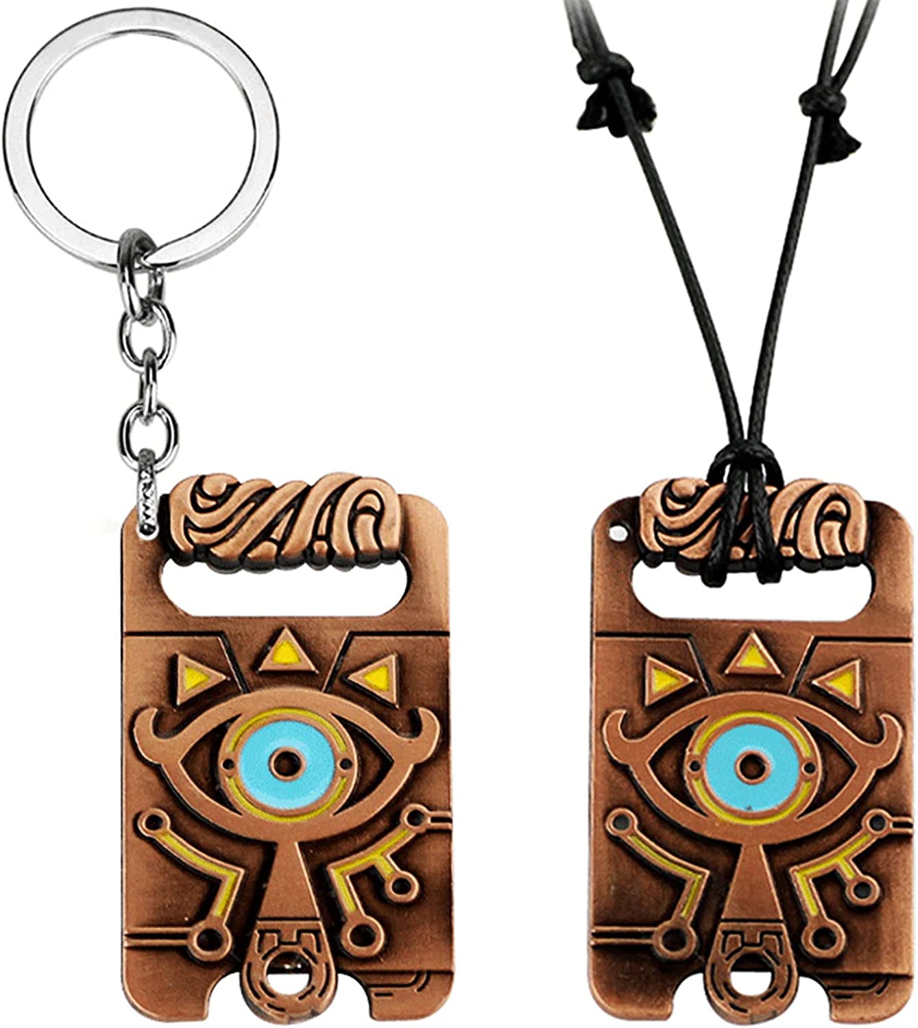 Winssigma The Legend of Zelda Inspired Necklace Keychain Jewelry Set Cosplay for Fans