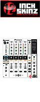 ͽբ12inch SKINZ / Pioneer DJM-800 SKINZ (WHITE/BLACK) - DJM-800ѥ