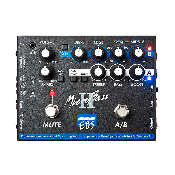 EBS(イービーエス) ／ MicroBass II 2-Channel Preamp／DI-box -ベース