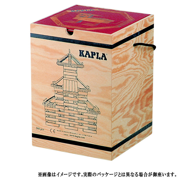 Kapla(カプラ) ／ 280 Piece Block Set (デザインブック：赤 付属
