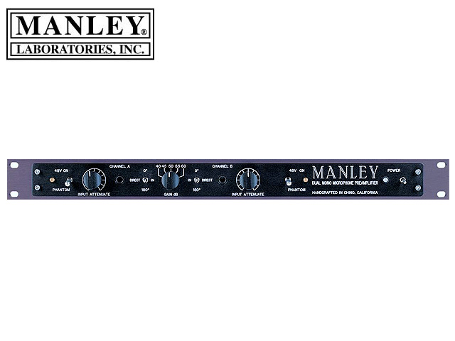 Manley Laboratories(マンレイ・ラボラトリー) ／ Dual Mono Microphone PreAmplifier の激安通販  | ミュージックハウスフレンズ