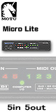 MOTUʥޡ֥˥ / Micro Lite USB [5/5 MIDI 󥿡ե]