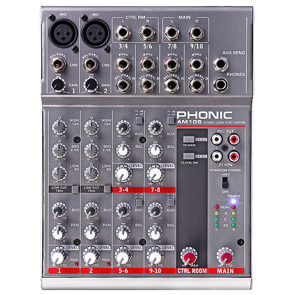 Phonic(フォニック) ／ Mixer AM105 - アナログミキサー - の激安通販