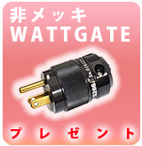 【P】WATTEGATE 電源ケーブルプレゼント